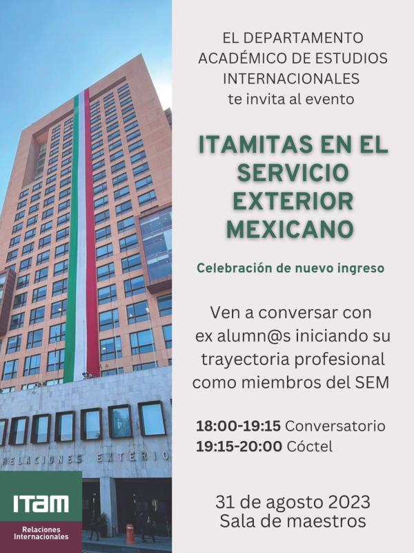 Poster - Itamitas en el Servicio Exterior Mexicano, celebración de nuevo ingreso