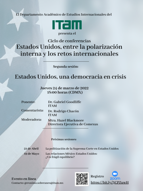 Póster Estados Unidos, una democracia en crisis