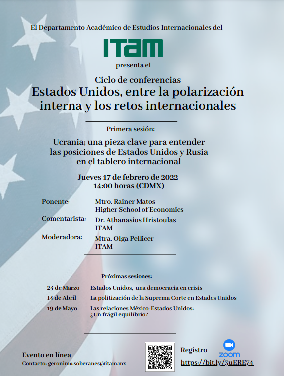 Ciclo de Conferencias: Estados Unidos entre la polarización interna y los retos internacionales 